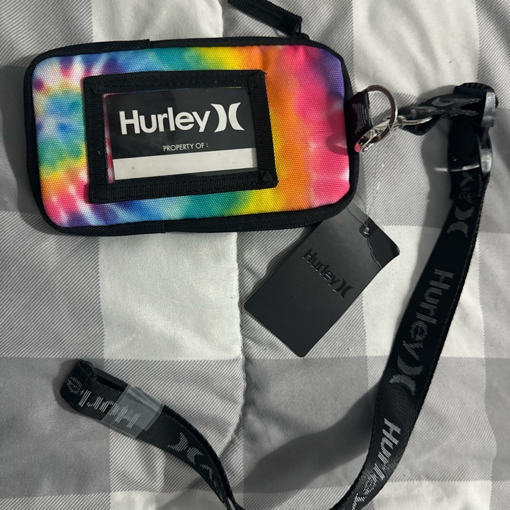 HURLEY AERIEL Tie Dye Bag Cellphone Case WALLET CREDIT CARDS CIGARETTE POUCH